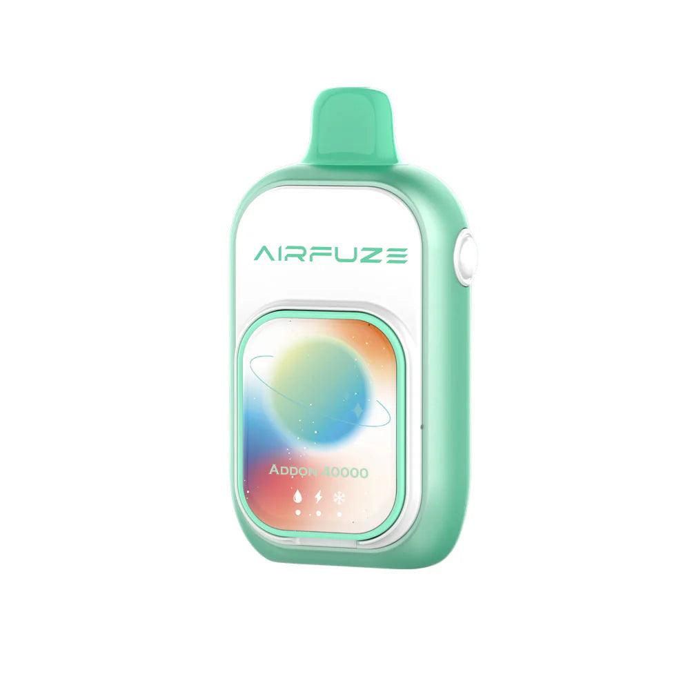 Winter Mint (Ice Control) AirFuze Addon 40K (W/ Nicotine Strips) - Black Coral